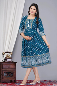 Vorcia Febtex Women Printed Anarkali Kurta