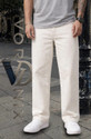 VORNIX DENIM Loose Fit Men White Jeans
