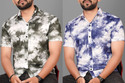 Voroxy Men DyedOmbre Casual Multicolor Shirt