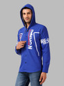 Voroxy Men Printed Casual Blue Shirt