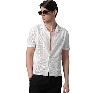 Voroxy Poly Cotton Casual Loose Fit Shirts