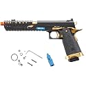 Vorsk Aluminum CNC Airsoft Titan Hi-Capa Extended Gas Blowback Pistol w/ 20mm Rail