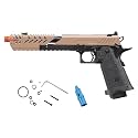 Vorsk Aluminum CNC Airsoft Titan Hi-Capa Extended Gas Blowback Pistol w/ 20mm Rail