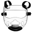 VOSAREA Adult Boxing Faceshield Taekwondo Sports Face Cover Sparring Face Guard Detachable Face (Transparent, 22.5X21X9CM)