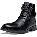 Vostey Men's Boots Motorcycle Combat Casual Boots