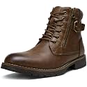 Vostey Men's Boots Motorcycle Combat Casual Boots