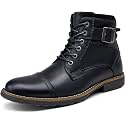 Vostey Men's Boots Motorcycle Combat Casual Boots