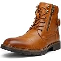 Vostey Men's Boots Motorcycle Combat Casual Boots