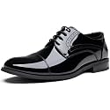 Vostey Men's Dress Shoes Classic Plain Toe Men Oxford Shoes