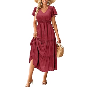 VOTEPRETTY Womens 2026 Summer Boho Maxi Dresses