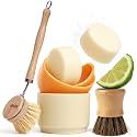 Vove Dish Soap Bundle, 2 Bars, 2 Scrub Brushes and 1 Ceramic Cup