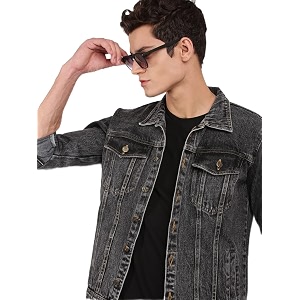 VOXATI Mens Denim Jacket