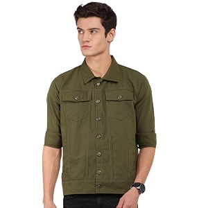 VOXATI Mens Denim Jacket