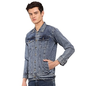 VOXATI Mens Denim Jacket