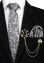 Voxon Woven Self Design Printed Tie Pack