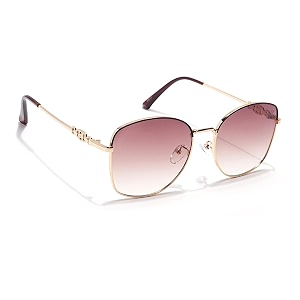 voyage uv protection oversize sunglasses for women grey amp clear lens  silver frame - mg6034