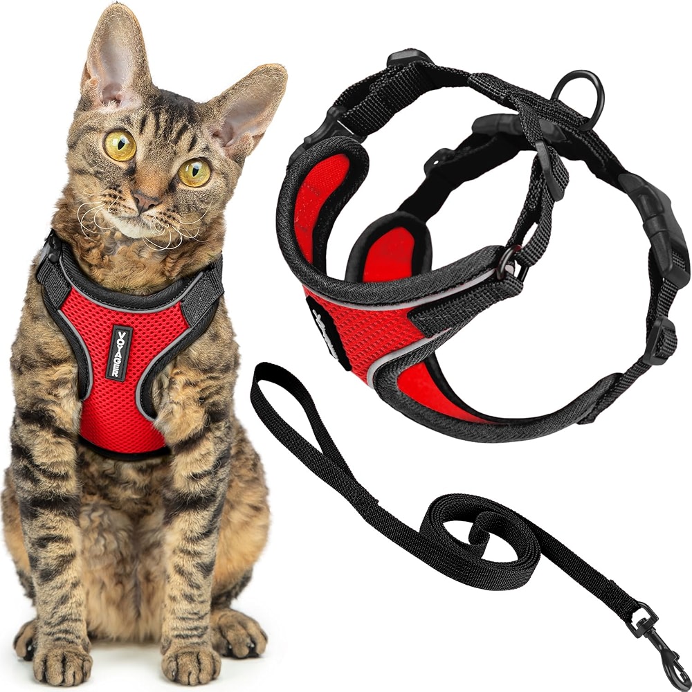 Voyager Escape-Proof Step-in Cat Harness & Leash - Moss Green, X-Small view 2