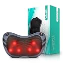 VOYOR-HEALTH Back Neck Massager, Shiatsu Massage Pillow with Heat, 6 Rotating Knots for Waist Leg Pain Relief (Pale Blue)