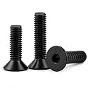 By VP INDUSTRIES (Pcs-25) 3/8X3/4Inch CSK Allen Head Cap Screw Black Zinc Plated | Hex Socket Countersunk Head Bolt for Furniture, Woodworking &amp; DIY Projects