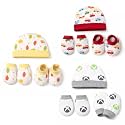 VParents New Born Baby Cotton Gloves, Cap &amp; Mittens Combo Set (0-3 Months) | Booty Set | Kids Gloves &amp; Socks | Best Baby Gift | For Boys &amp; Girls