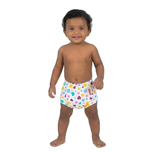 vparents padded underwear for babies and toddlers with 3 layers of cotton padding potty training pull up amp diaper-free time 6-12 months heart