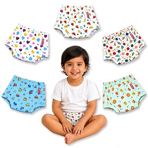 vparents padded underwear for babies and toddlers with 3 layers of cotton padding potty training pull up amp diaper-free time pack of 52-3 years lion car heart galaxy watermelon 1 count