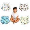 VParents Padded Underwear for Babies and Toddlers with 3 Layers of Cotton Padding Potty Training Pull Up &amp; Diaper-Free Time Pack of 4 (2-3 years) Lion car Heart Galaxy