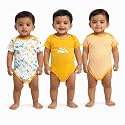 VParents Rompers for New Born Baby Girl &amp; Boy (Pack of 3), 100% Cotton Half Sleeve Romper/Bodysuit/Jumpsuit/Onesies/Sleepsuit For Infants &amp; Toddlers, Comfortable Daily Wear Clothes For Babies