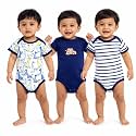 VParents Rompers for New Born Baby Girl &amp; Boy (Pack of 3), 100% Cotton Half Sleeve Romper/Bodysuit/Jumpsuit/Onesies/Sleepsuit For Infants &amp; Toddlers, Comfortable Daily Wear Clothes For Babies