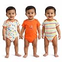 VParents Rompers for New Born Baby Girl &amp; Boy (Pack of 3), 100% Cotton Half Sleeve Romper/Bodysuit/Jumpsuit/Onesies/Sleepsuit For Infants &amp; Toddlers, Comfortable Daily Wear Clothes For Babies