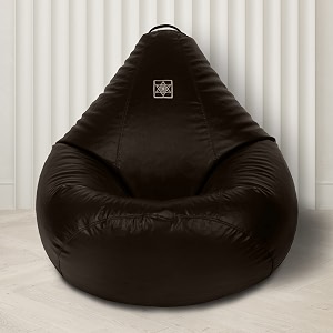 vplanet leatherette teardrop bean bag with beans 3xl brown