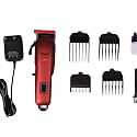 BH-3036 Proffessional Hair Trimmer LCD DISPLAY rechargeable waterproof Runtime: 60 min Trimmer for Men (RED)
