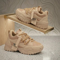 VR SHOES Beige Chunky Casual Sneakers 