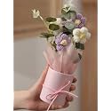 VRB Dec 1pcs Artificial Crochet Flower Bouquet/Artificial Flowers Bunch/Crochet Flowers Bouquet/Crochet Flowers/Flowers Bouquet Gift for Girls Home Decor,Gifting,etc. (Purple Daisy Bouquet)