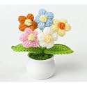 VRB DecTM 1 Pcs Crochet Flowers Artificial