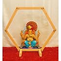 VRB DecTM 1 Pcs Ganpati Decoration items for Home, Backdrop stand for decoration,Backdrop for Pooja Decoration, Ganpati decoration mandap, Ganesh chaturthi decoration items Diwali Pooja Festival Decoration (Hexagonal Mandap)