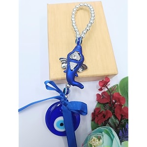 vrb dectm 1 pcs turkish om evil eye hanging for home entrance doorwallcar pendant dashboard ornament good luck and prosperity diwali decoartion gift items  lucky om nazar battu design 9