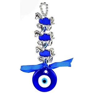 vrb dec plastic tm 1 pcs turkish om evil eye hanging for home entrance doorwallcar pendant dashboard ornament good luck and prosperity diwali decoartion gift items  lucky om nazar battu design 5