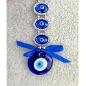 VRB DecTM 1 Pcs Turkish OM Evil Eye Hanging for Home Entrance Door,Wall,Car Pendant Dashboard Ornament Good Luck and Prosperity Diwali Decoartion Gift Items | Lucky OM Nazar Battu (Design 3)