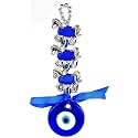 VRB Dec Plastic Tm 1 Pcs Turkish Om Evil Eye Hanging For Home Entrance Door,Wall,Car Pendant Dashboard Ornament Good Luck And Prosperity Diwali Decoartion Gift Items | Lucky Om Nazar Battu (Design 5)