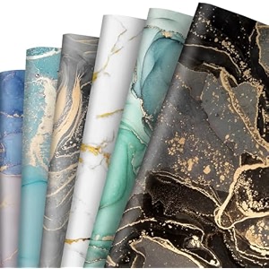 vrb dec tm 20pcs gift wrapping paper sheet for boxesgift papers sheetsgift wrappergift packing material wrapping paper 20 sheets marble design with gift designmulticolor