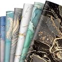 VRB Dec Tm 20Pcs Gift Wrapping Paper Sheet For Boxes/Gift Papers Sheets/Gift Wrapper/Gift Packing Material Wrapping Paper (20 Sheets Marble Design With Gift Design),Multicolor