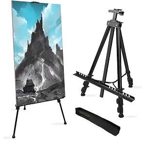 vrb dectm wooden foldableadjustable easel stand for displaying great artwork sketchart paintingcanvasbusiness display artist students 5 ft metal foldable stand - 1 pcs