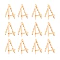 VRB DecTM 10 Pcs Wooden Foldable/Adjustable Easel Stand for displaying Great Artwork Sketch,Art Painting,Canvas,Business Promotions, Display, Artist Students (6 Inch Mini Easel Stand - 10 Pcs)