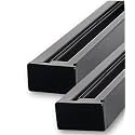 VRCT Aluminium Rectangular Trackway/Track Patti/Trackline For Spot Led Lights Pack Of 2 (1 Meter Each, Black)