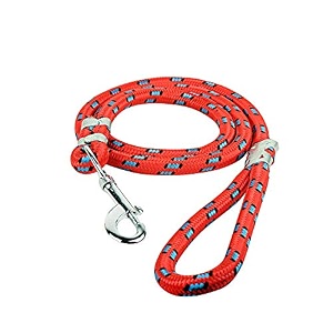 vrct black nylon rope leash for large breed dog- x-large color may vary