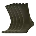 VRD Men's Dress Socks Bamboo Rayon, 5-Pack Crew Socks, Multiple Colors and Designs, Shoe Size 8-13, Gift Box
