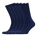 VRD Men's Dress Socks Bamboo Rayon, 5-Pack Crew Socks, Multiple Colors and Designs, Shoe Size 8-13, Gift Box