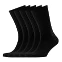 VRD Men's Dress Socks Bamboo Rayon, 5-Pack Crew Socks, Multiple Colors and Designs, Shoe Size 8-13, Gift Box
