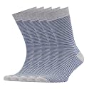 VRD Men's Dress Socks Bamboo Rayon, 5-Pack Crew Socks, Multiple Colors and Designs, Shoe Size 8-13, Gift Box